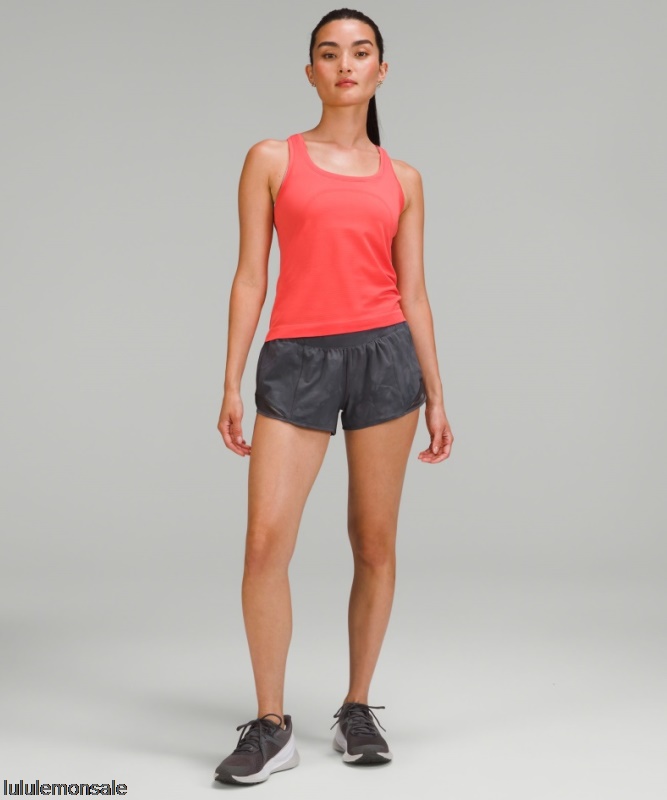 Lululemon Damen DELULU335 | Graphitgrau Hotty Hot Low-rise Gefütterte Short 25